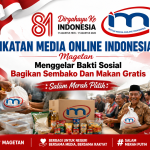 DIRGAHAYU KE-81, IMO MAGETAN GELAR BAKTI SOSIAL DAN MAKAN GRATIS